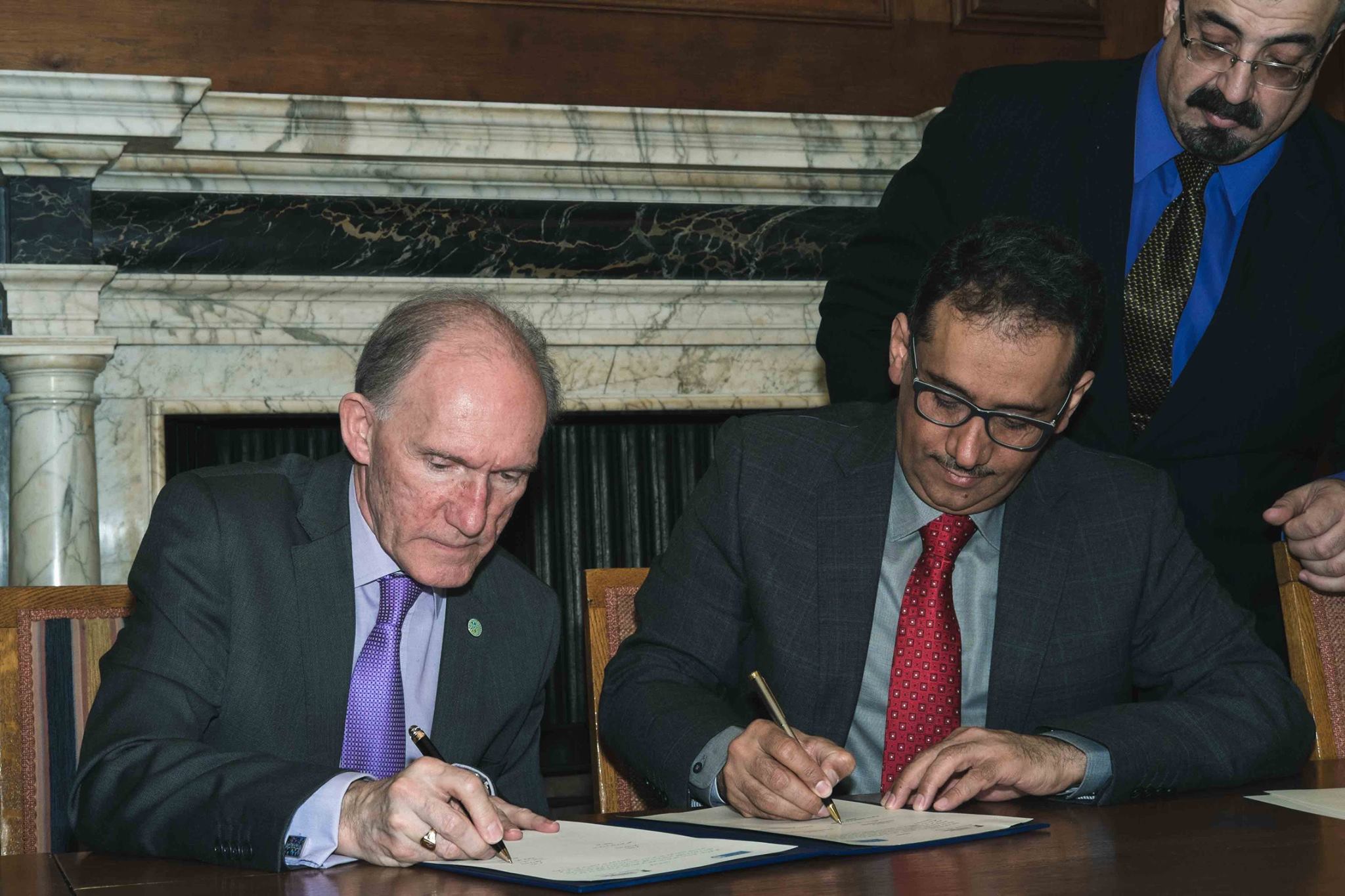 signing ceremony of an agreement between KSU and The University of Nottingham